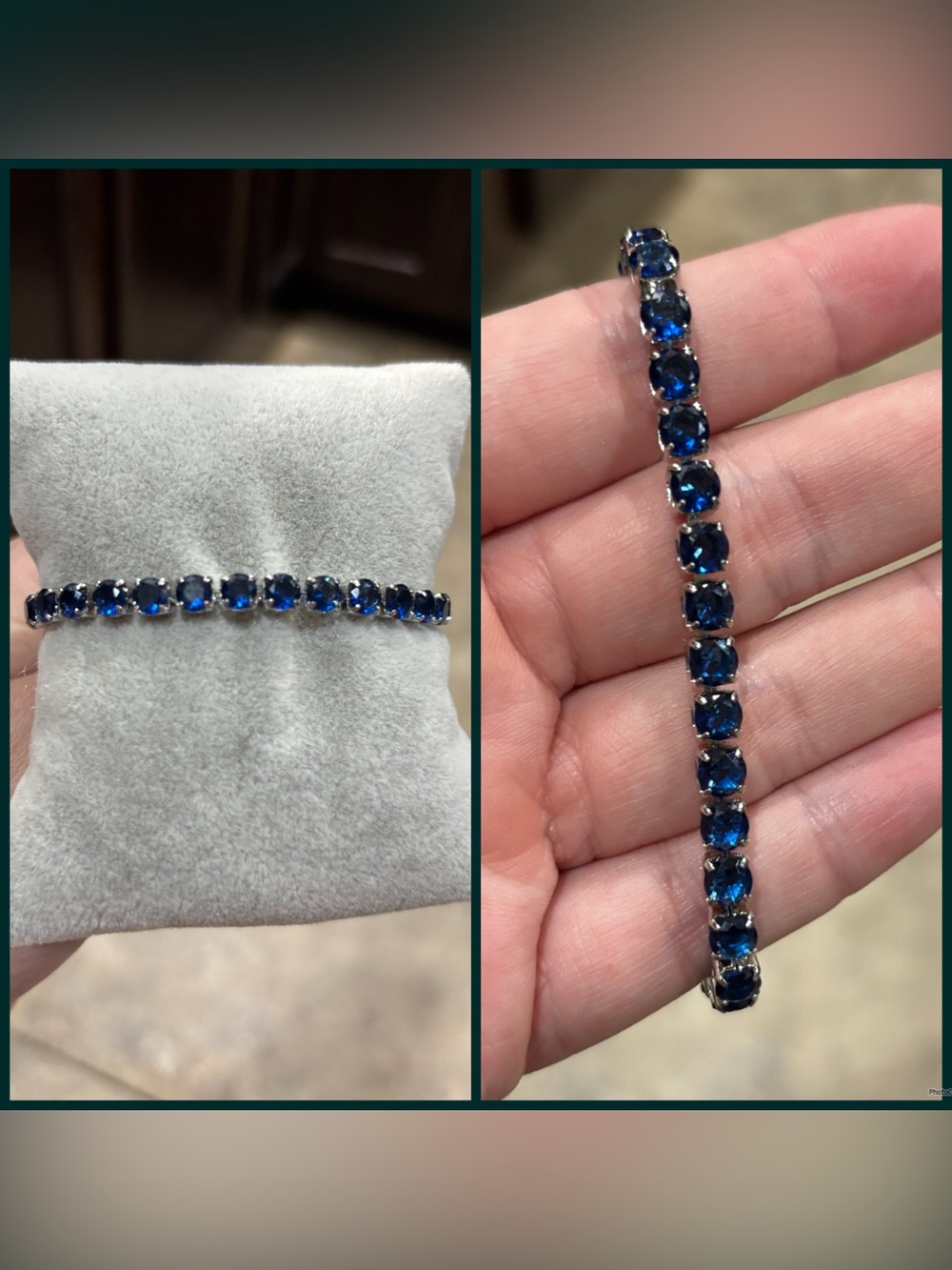 Women’s Blue Sapphire Tennis Bracelet